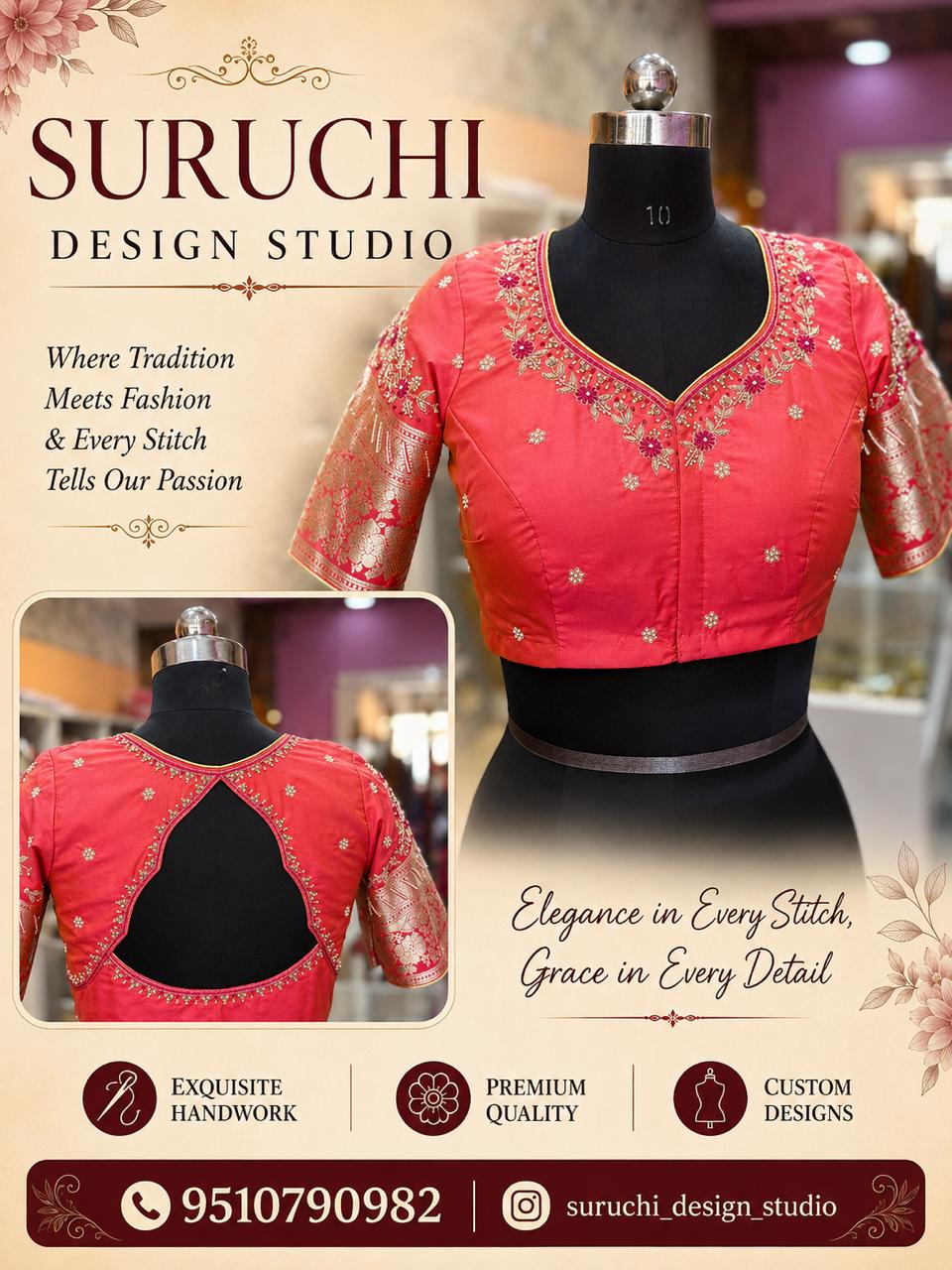 Suruchi bridal outfit collage