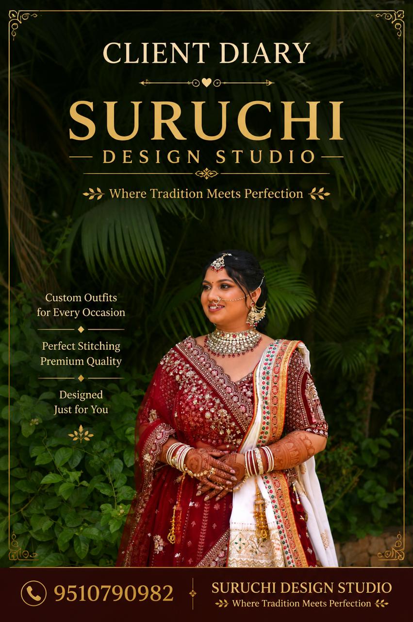 Suruchi bride in red collage
